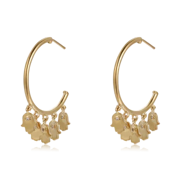 

Fahmi 2020 New Popular 100% 925 Sterling Silver Gold Earrings1-18 High Quality Original Jewellery For Women Party Wedding Gift