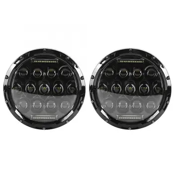 

Bulbs 2 Pcs Driving Headlight Vehicle Lamp Set IP68 High-Low Beam Integrated 10~30VDC 4000/8000LM for JEEP Car Styling
