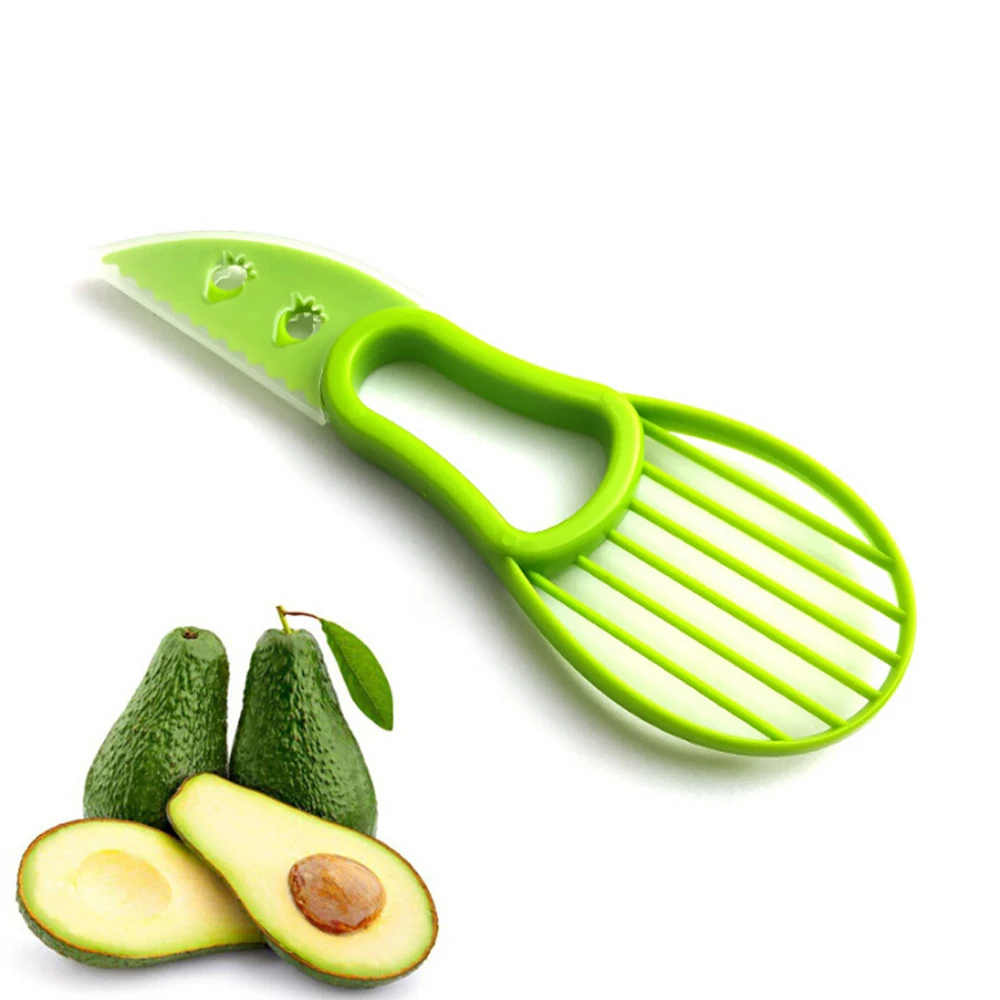 Авокадо измельчитель резак нож для удаления кожуры разделяет фрукты ямы Совок Кухонные инструменты зеленый