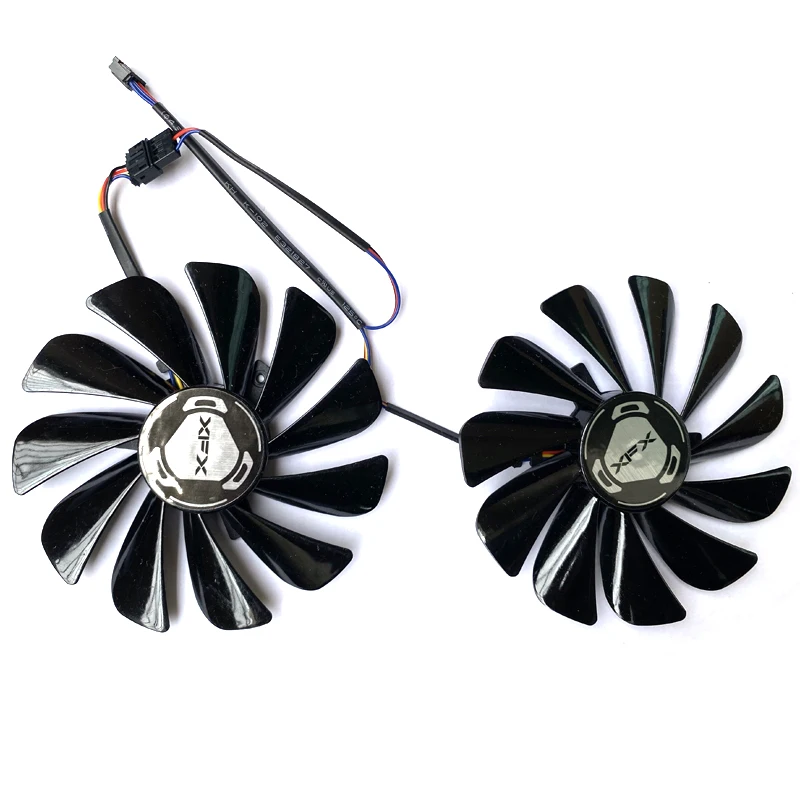 Оригинальный Новый 95 мм 2 шт. FDC10U12S9-C 4PIN GPU радиатор Графика RX5500 XT вентилятор XFX Radeon