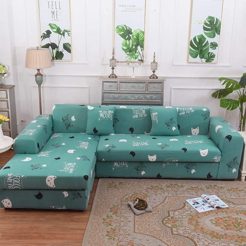 Чехлы для диванов все включено противоскользящие секционные эластичные чехлы для диванов диван полотенце один/два/три/Four-seater4 - Color: E19