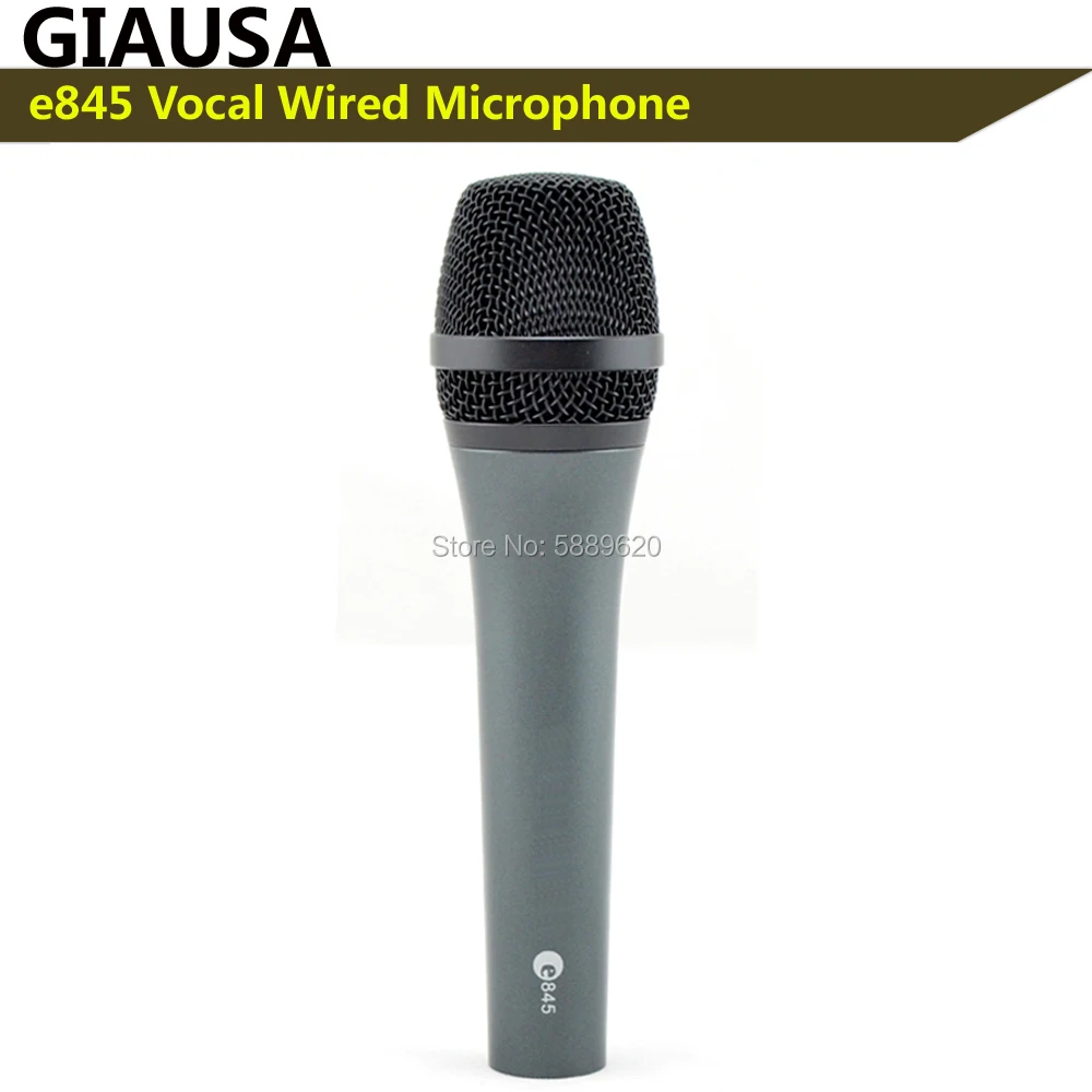 

Free shipping, e845 wired dynamic cardioid professional vocal microphone , e845 wired sennheisertype vocal microphone