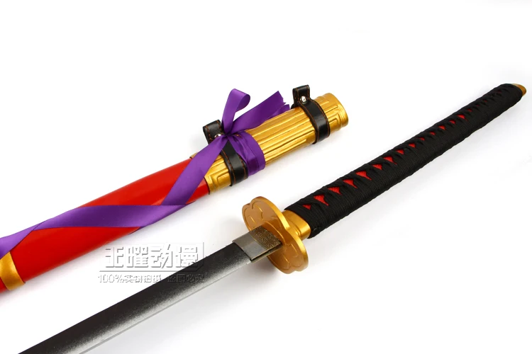 160 см Длина онлайн игры Touken Ranbu меч Taroutachi Ootachi KATANA Косплей Опора реальной Сталь лезвия-без острых/красный