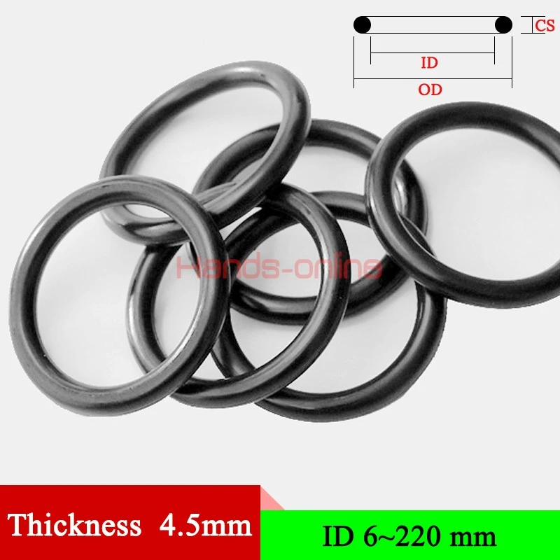 Nbr Thickness 4 5mm 0 177 Oring Mechanical Seal Rubber Ring Gaskets O Ring O Rings Nitrile Rubber Gasket Ring Seal Washer Seals Gaskets Aliexpress