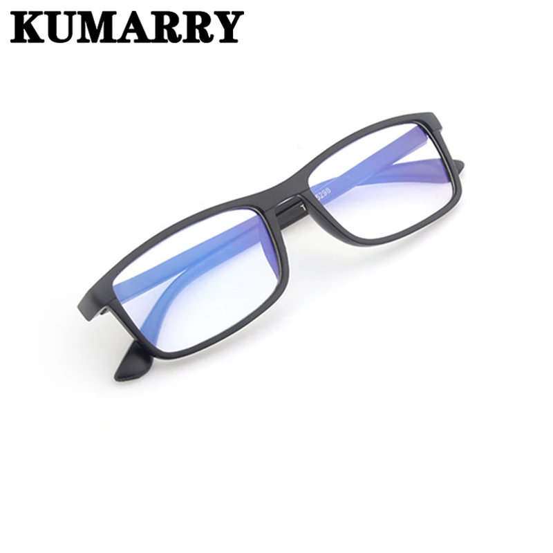 KUMARRY модные квадратные очки для чтения для мужчин/женщин, анти-синий светильник, компьютерные близорукие очки с 1,0+ 1,5+ 2,0+ 2,5+ 3,0+ 3,5+ 4,0