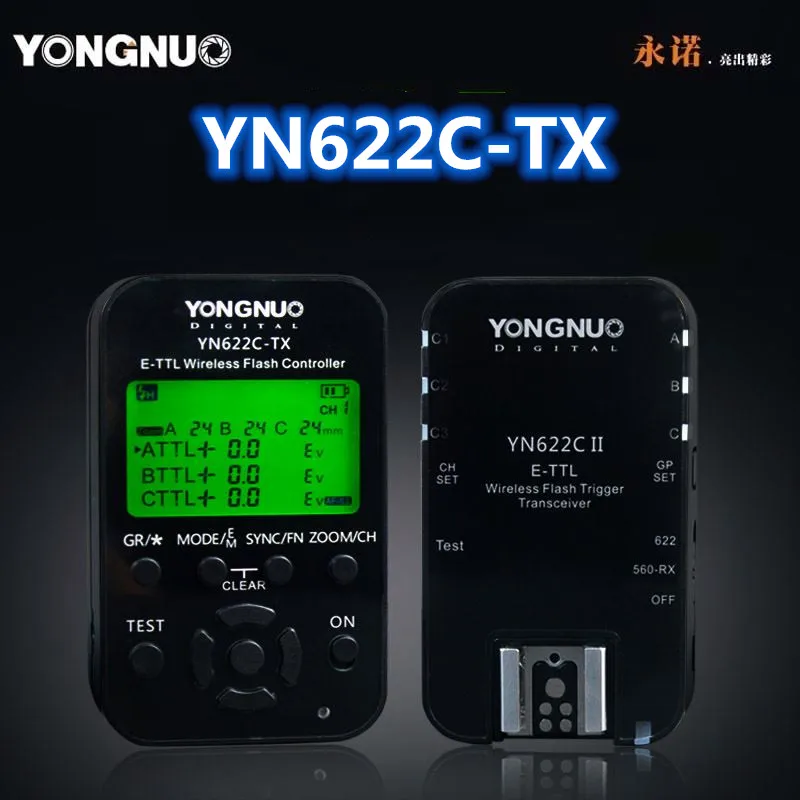 

Yongnuo YN622C-TX YN-622C-TX 622C-TX Wireless ETTL HSS Flash Transmitter Controller For Canon Support YN568EX II YN685C YN-685C