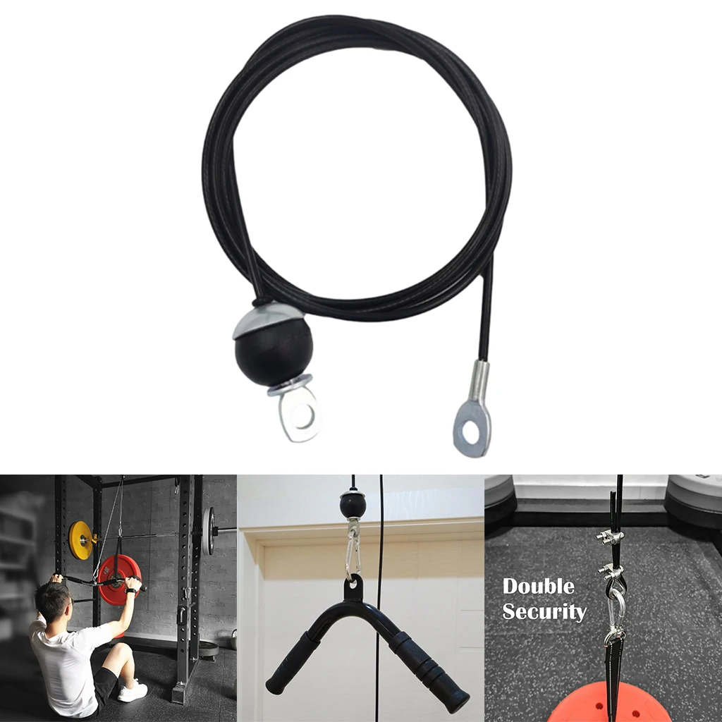 Heavy Duty Fitness DIY Pulley Cable Attachment for Triceps Shoulder Workout Fitness Triceps Strap Home Gym Equipment