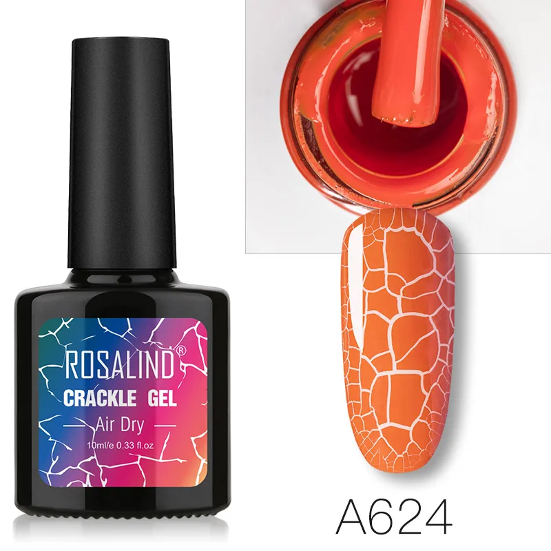 RBA624 ROSALIND гель-кракле лак для ногтей Быстросохнущий Гель-лак для маникюра для УФ полупостоянного покрытия - Цвет: RBA624