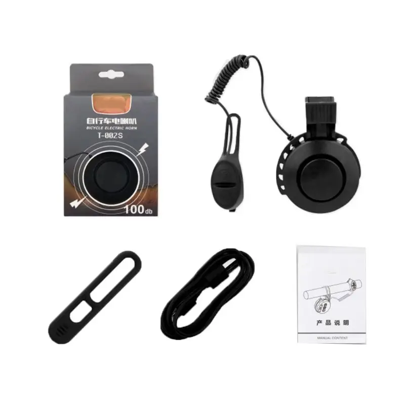 

Bicycle Bell 100dB Cycling Electric Bike Horn Bell USB Rechargeable IP65 Cycling