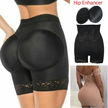 

Women Body Shaper Panty Padded Pad Butt Lifter Booty Hip Enhancer Shapewear Seamless Butt Lifter Padded Panties Underwear
