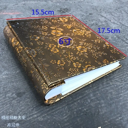 1 Leather-like Insert 6 Inch 100 Photo Album 6 Inch Plastic Family Photo Album Scrapbook Paper Wedding Memory Book DIY Craft Album - Color: 1