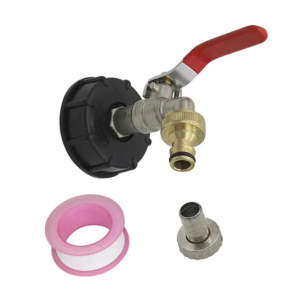 Ibc Tote Tank Valve Drain Adapter Brass Hose Faucet With Thick 3/4