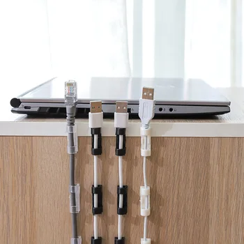 

2087 Cord Manager Desktop Wall Wire Fixed Line jia xian kou Wire Fastner Clip Cable Organizing Storage