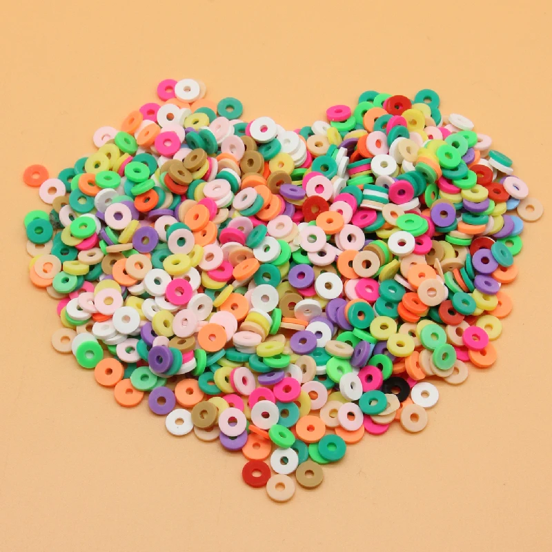 1 Package (650Pcs) Colorful 6Mm Rubber Polymer Clay Beads Spacer for Jewelry Making Diy Accessories | Украшения и аксессуары