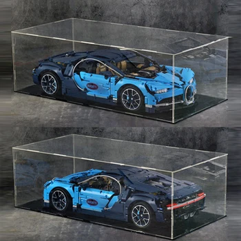 

Technology car Acrylic display case box Bugatti Chiron 42083 building block model decool 3368 20001 20086 3388