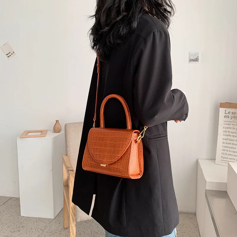 Stone Pattern PU Leather Crossbody Bags For Women Luxury Quality Shoulder Messenger Bag Lady Designer Handbags Totes