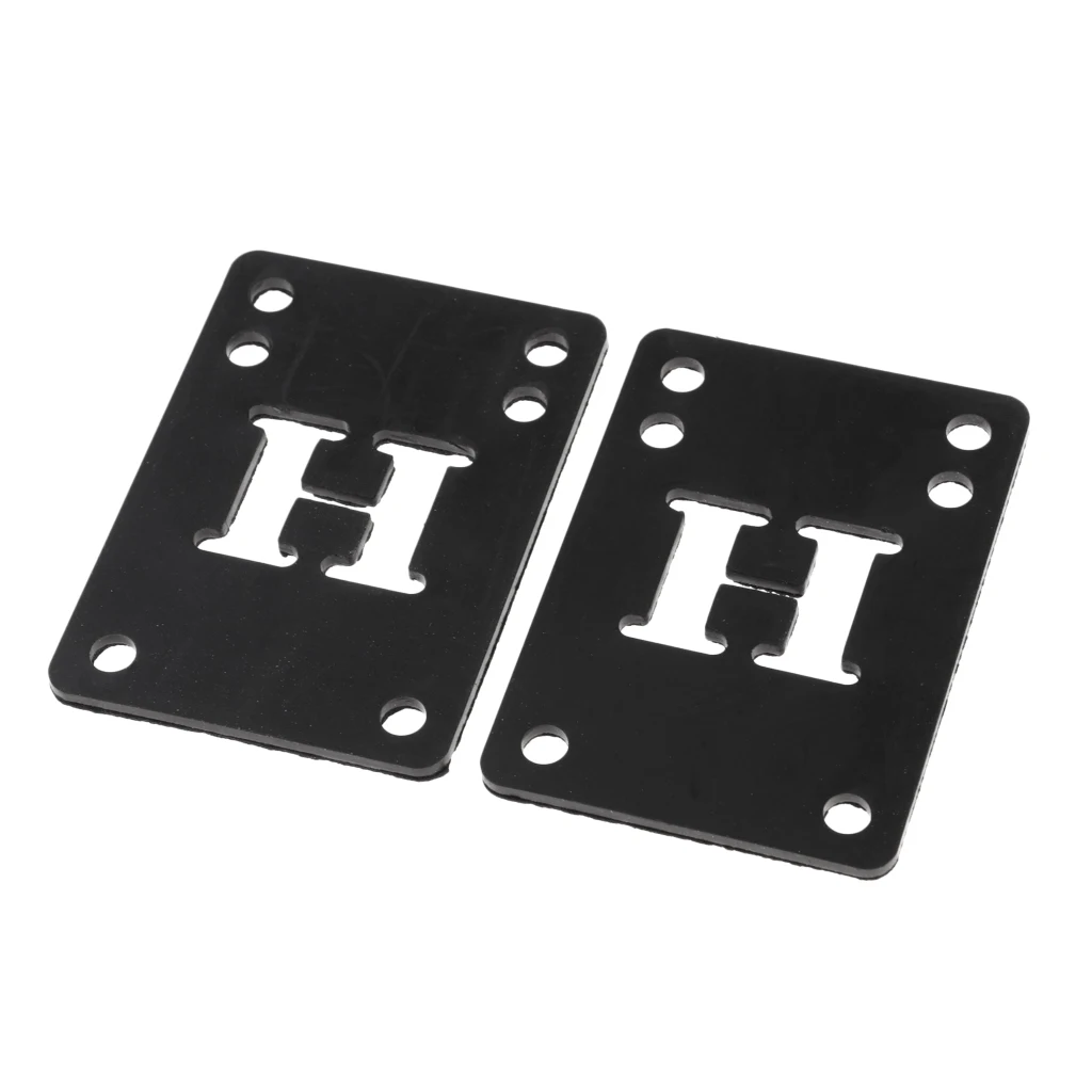 2 Pieces Rubber Skateboard Longboard Riser Pad Shock Pads 1/8 3mm