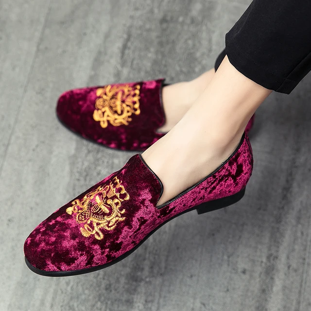 Ikenne Leather Embroidery Loafers - Image 4