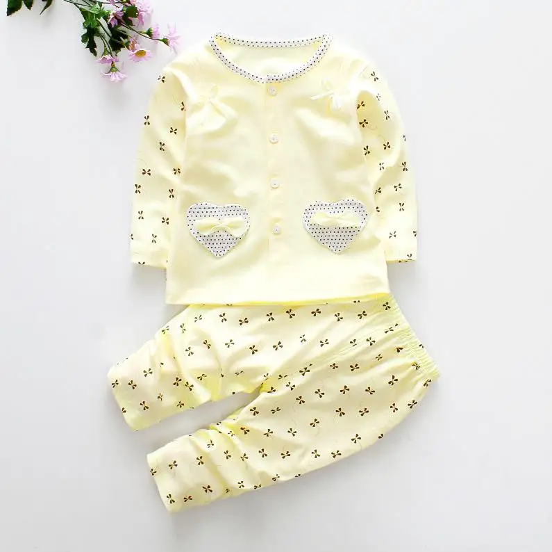 yellow Одежда для новорожденных девочек; весенне-осенний костюм для малышей; комплект одежды для малышей; одежда для детей; одежда с длинными рукавами; спортивный костюм - Цвет: yellow