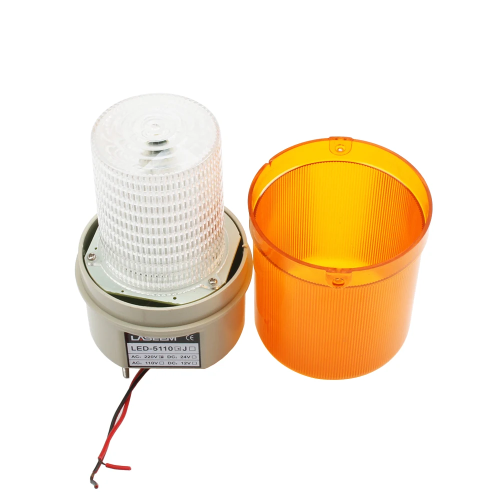 Светодиодный 5110 DC12V 24V AC110V 220V проводной мигающий стробоскоп мигающая сирена звук