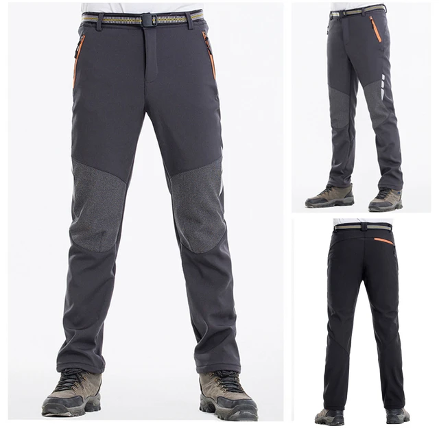 Pantalones de senderismo Softshell para hombre, pantalones deportivos para  exteriores, Camping, Trekking, chaquetas de pesca, ciclismo, escalada de  invierno, elásticos de gran tamaño - AliExpress