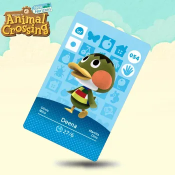 

054 Deena Animal Crossing Card Amiibo Cards Work for Switch NS 3DS Games