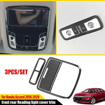 

New Arrival High Quality For Honda Accord 10th 2018-2020 Carbon Fiber Front Rear Reading Light Cover Trim