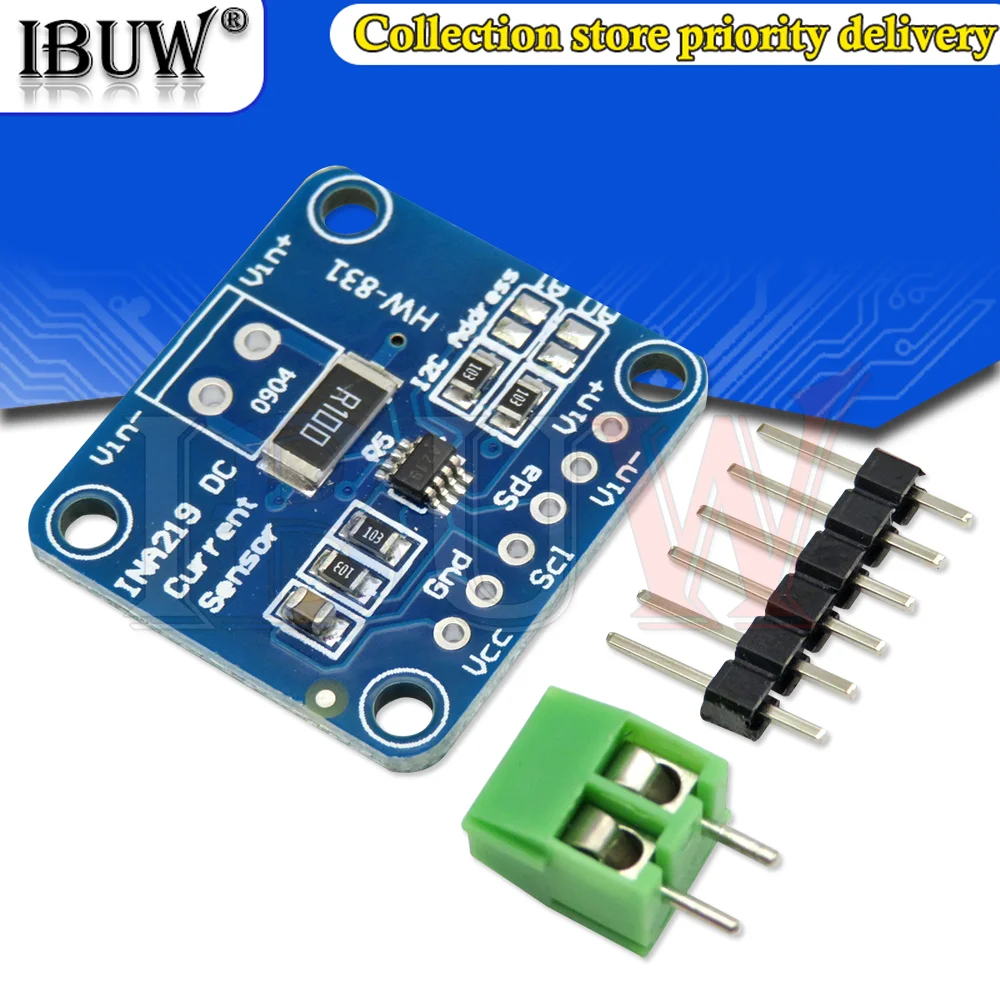 INA219 двунаправленный постоянного тока Питание Сенсор коммутационный модуль