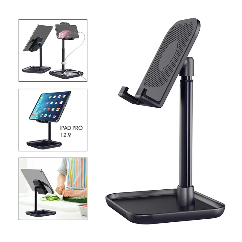  LINGCHEN Desktop Phone Stand for iPhone X XS MAX iPad Universal Mobile Tablet Phone Holder Desk For