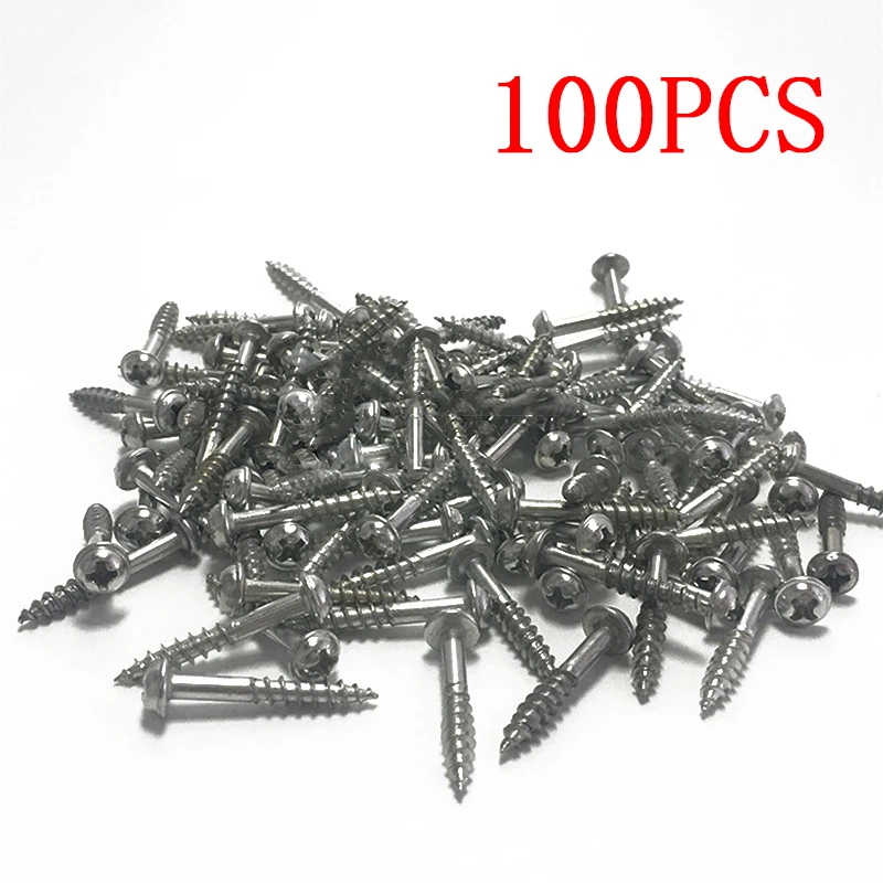  100PCs Screws ST4-27: 25mm/ ST4-30: 27mm High Strength Self-tapping Screws For Pocket Hole Jigging 