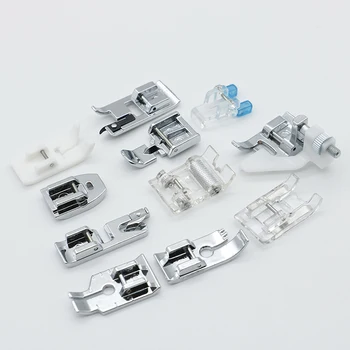 

One Set Domestic Sewing Machine Accessories Presser Foot Feet Kit Set Hem Foot Spare Parts For Brother Singer Janome