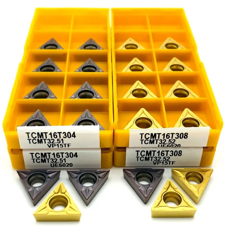 

TCMT16T304 TCMT16T308 VP15TF UE6020 carbide blade metal turning tool CNC turning tools can be indexed TCMT 16T304 cutting tool