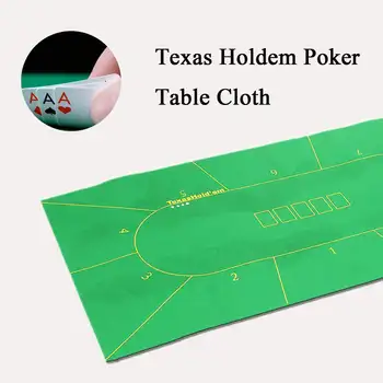 

10 Player Folding Felt Rotary Texas Holdem Poker Table Board Cloth Mat Board Game Poker Table Cloth Entertainment Board 180X90cm