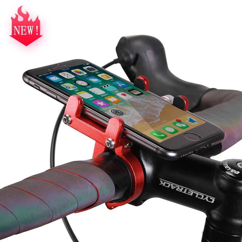 

3.5-6.5"Aluminum Alloy Bicycle Rack Bicycle Phone Holder Road Bike Handlebar Clip Stand Bike Mount Universal Mobile Holder