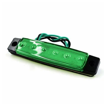 

12V-DC Indicator Light Red + Green Bus Boat Stern Light Side Marking 6LED 12V