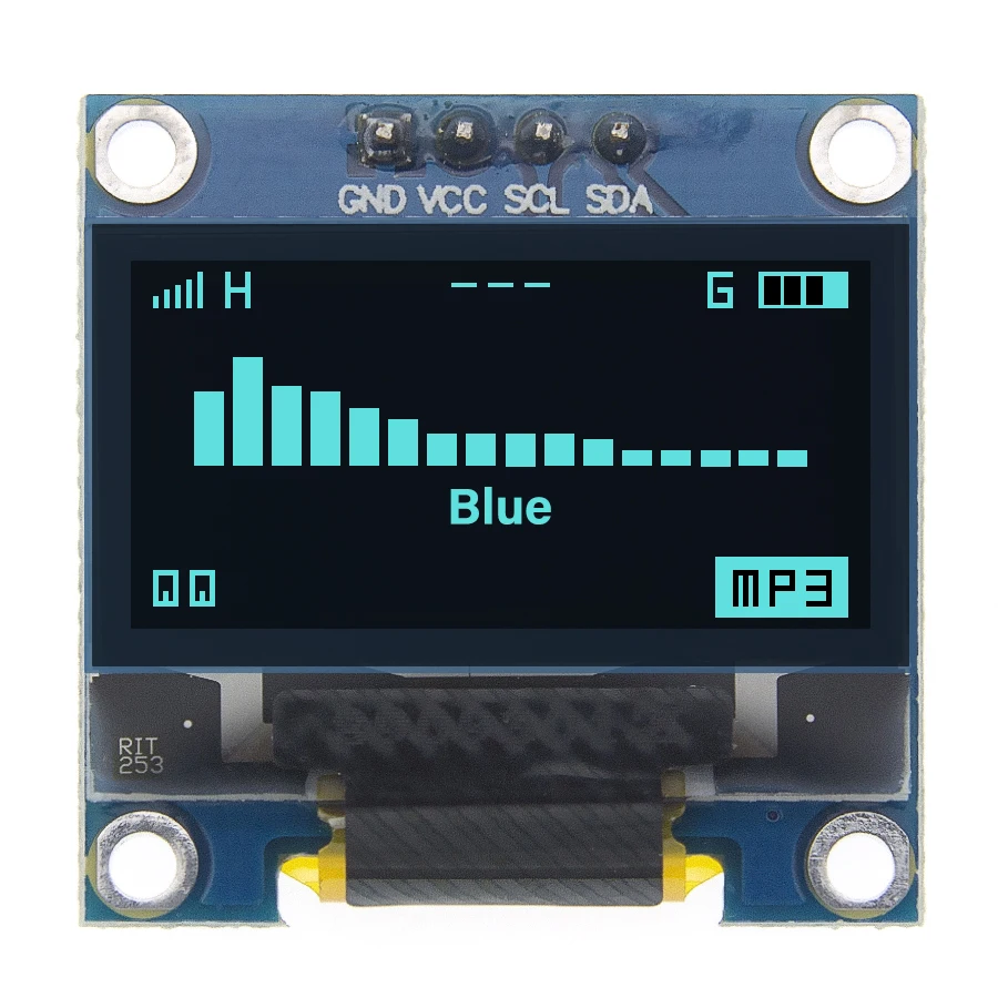 4pin 0,9" белый/синий/желтый синий 0,96 дюймов OLED 128X64 OLED дисплей модуль 0,96" IIC IEC связь для arduino