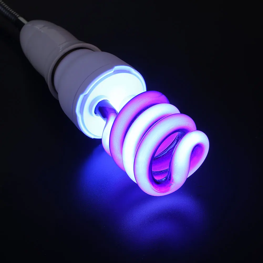E27 15W UV ультрафиолетовые люминесцентные лампы с низким энергопотреблением