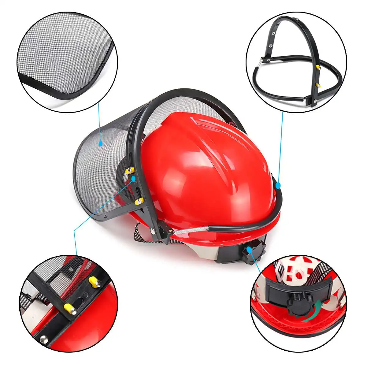 Chainsaw Safety Helmet Brushcutter Trimmer Protective Hat Forestry Visor Protection Logging