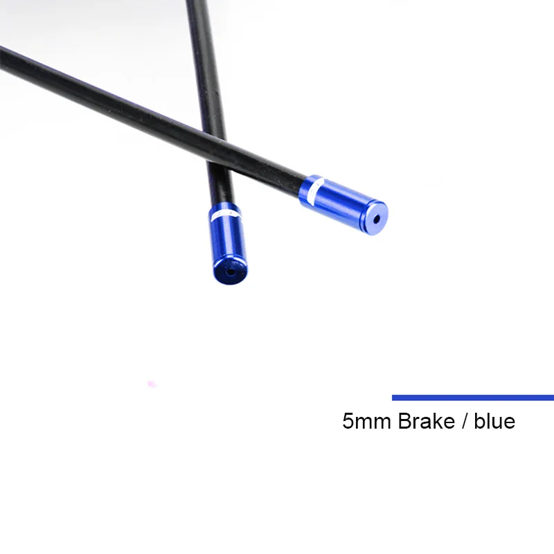 5mm-Blue Высокое качество, 2 шт., CNC тормозной кабель, колпачок, велосипедный кабель переключения, наконечники для MTB, дорожный велосипедный переключатель, тормозной кабель, корпус, Торцевая крышка - Цвет: 5mm-Blue