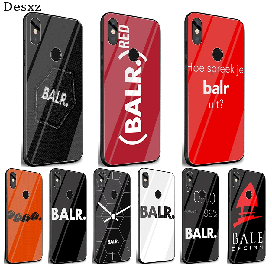 Стеклянный Чехол для мобильного телефона Xiaomi Note F1 A1 A2 4X 5X 6X 9 5 6 7 Pro Cover BALR