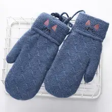 Женская Мягкая комфортная зимняя теплая вязаная пара 16 см/6,3 дюйма с сенсорным экраном, только ручная стирка. Перчатки None