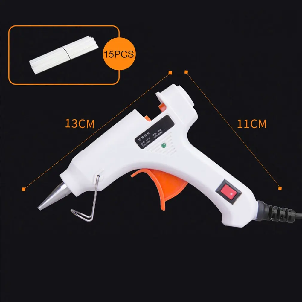 

40W Hot Melt Glue Gun Heat Guns for DIY Handwork Toy Repair Tools Electric Heat Temperature Glue Guns with Glue sticks