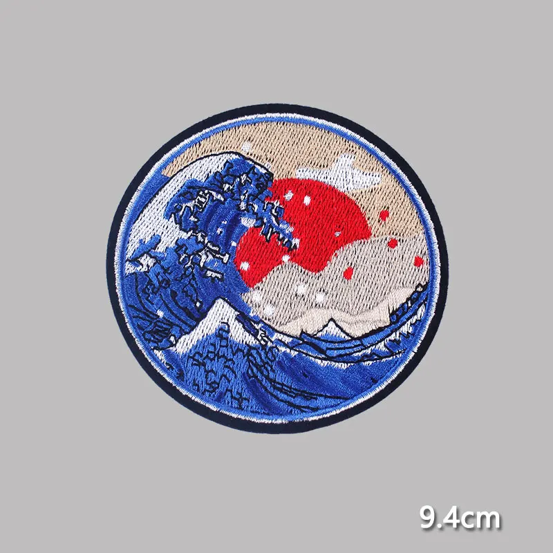 PE4600CT Pulaqi Mountain Travel Patch Embroidery Patches Iron On Patches For Clothing Explore Nature Traveling Cloth decor parche ropa - Цвет: PE4600CT