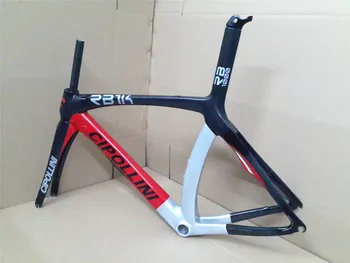 

Newest red 700C Road bike T1000 gloss UD 1K full carbon fibre carbon bicycle frame carbon fork+seatpost+clamp+headsets Free ship