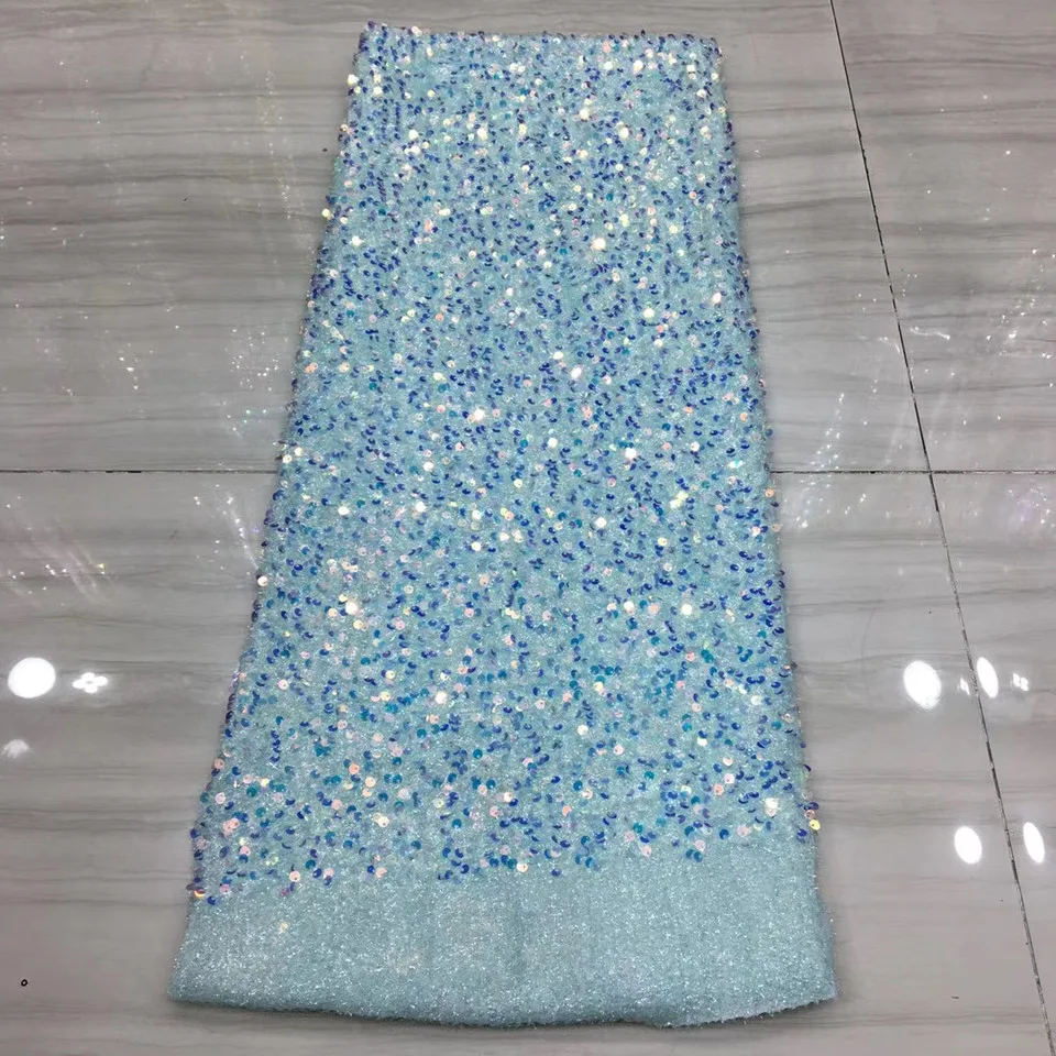 

African Mesh Lace Fabric 2022 High Quality Lace Nigerian Wedding Lace Fabric Sequins French Tulle Lace Fabric XX3880