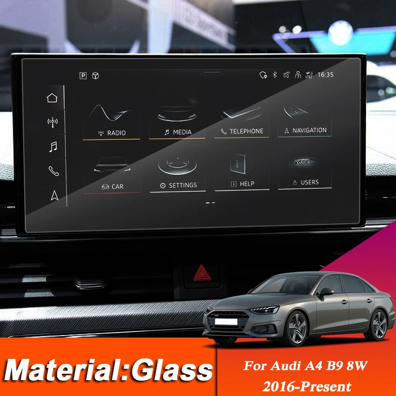 

Car Styling Dashboard Display Film GPS Navigation Screen Glass Protective Film For Audi A4 B9 8W 2016-Present Interior Sticker