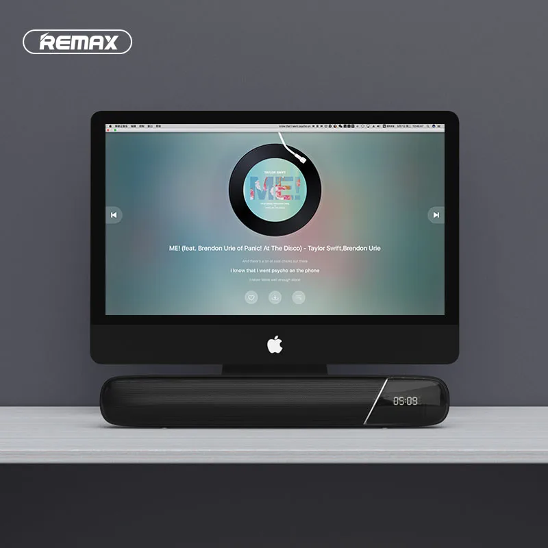 

Remax Wireless Bluetooth Audio M36 clock with LED display Desktop Built-in radio Extra long endurance Multifunctional Gifts