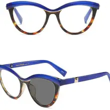 Модные большие оправы кошачьи солнечные очки фотохромные очки для чтения винтажные синие и леопардовые очки с мультифокусом FML