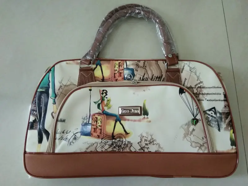 Fashion Travel Bag Large Capacity Hand Sac a Main Luggage Weekend Bags Ladies PU Leather Travel Duffle Bags for Women LGX28 - Цвет: 01 small size