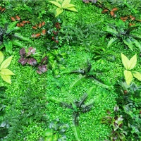 40x60cm  Green Artificial Plants Wall Panel Plastic Outdoor Lawns Carpet Decor Home Wedding Backdrop Party  Grass Flower Wall 6
